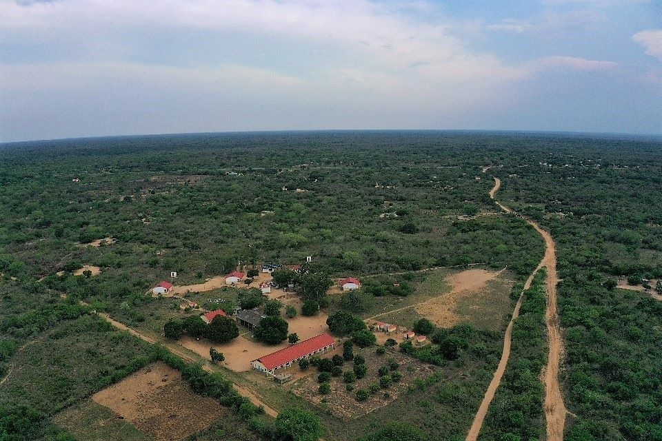 Vista aérea de uno de los proyectos financiados por EDP en Mozambique