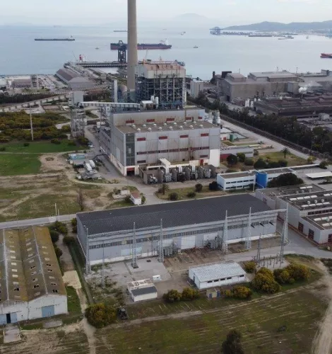 Central Térmica de Los Barrios en Cádiz que EDP transformará en el valle del hidrógeno verde del Campo de Gibraltar